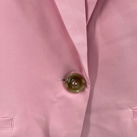 SANCTUARY Blazer Large Bubblegum Pink NWT Tailored Trendy Polyester Stretch - Picture 9 of 13